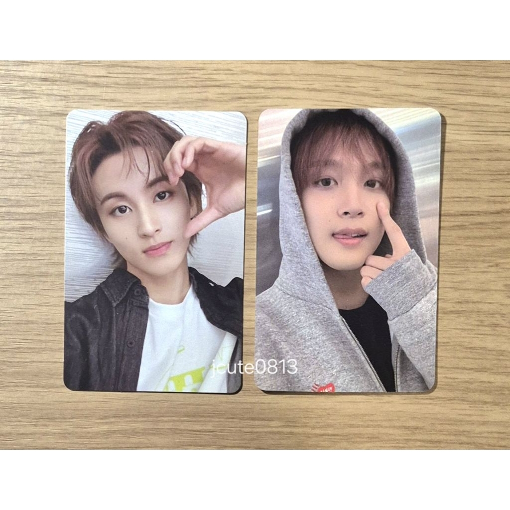 nct dream 127 haechan mark official photocard ; dreamscape apple music nunmul hoodie line friends pv
