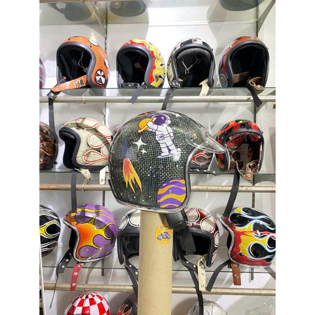 Helm slimhead astronot + visor bening