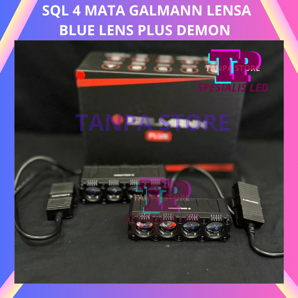 SQL 4 MATA | SQL 4 MATA GALMANN LENSA BLUE LENS PLUS DEMON | MINI LASER GUN 4 MATA GALMAN | NEWW