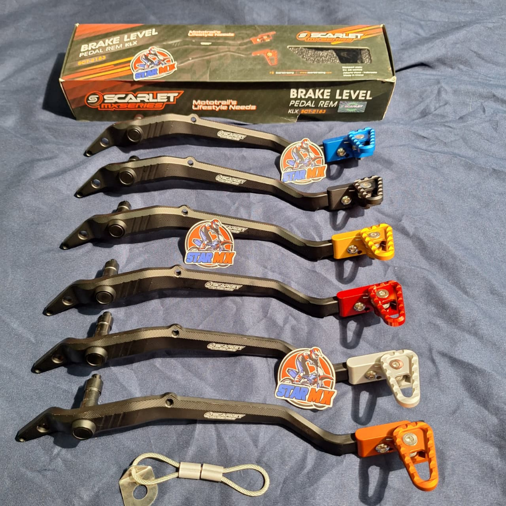 Pedal Rem Lipat Scarlet cnc|Tuas Rem Scarlet|Brake lever Scarlet klx/dtracker