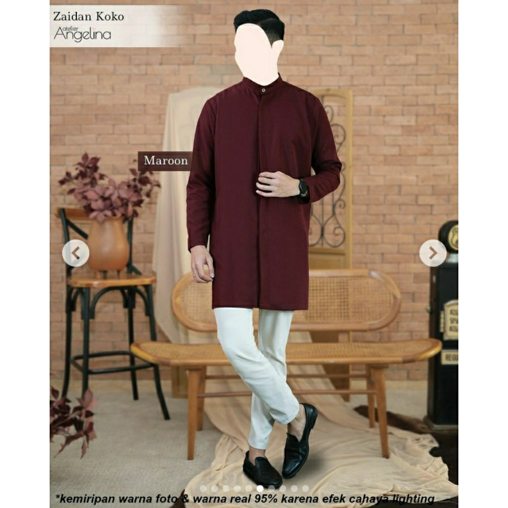 ZAIDAN KOKO MAROON S BY ATELIER ANGELINA