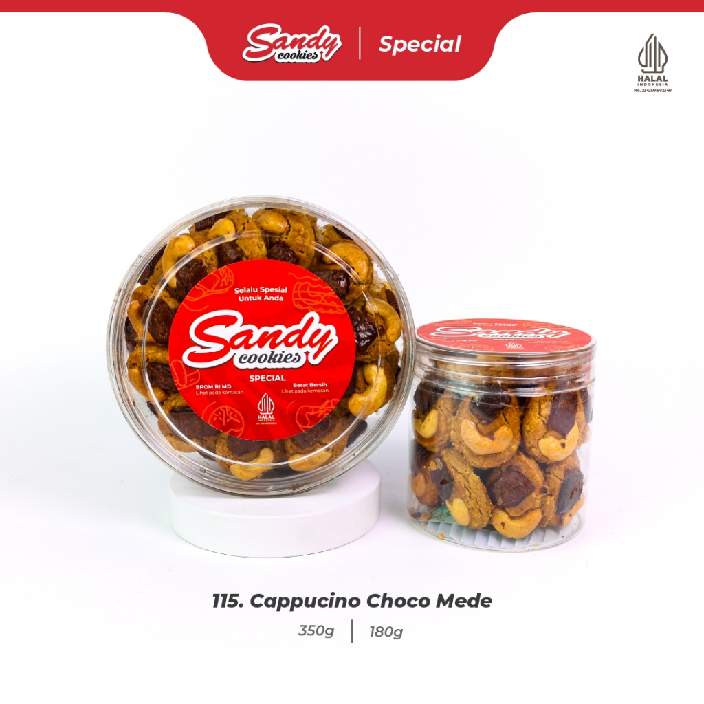 115. Cappucino Choco Mede - Kue Kering Sandy Cookies Special