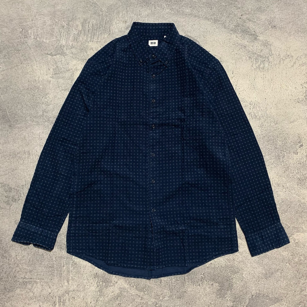 Uniqlo Shirt Corduroy Navy