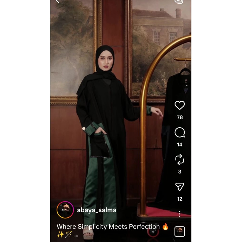 ABAYA SALMA- Abaya Zoora (Preloved)