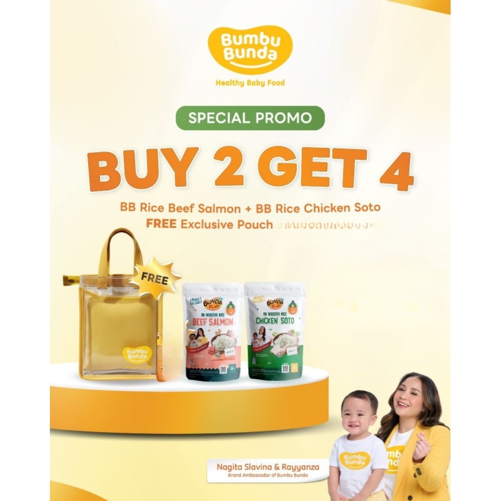 Bumbu Bunda Elia - BB Booster Rice - Abon Sehat- Tanpa Bahan Pengawet, Pewarna dan MSG - Beras Bumbu