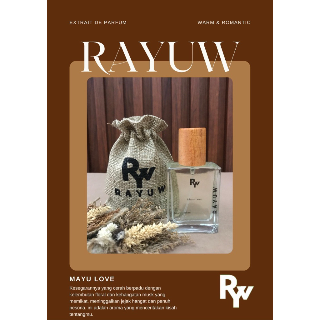 MAYU LOVE | PREMIUM RAYUW PARFUM | EXTRAIT DE PARFUM 30ML | UNISEX PARFUM WANITA | PARFUM PRIA
