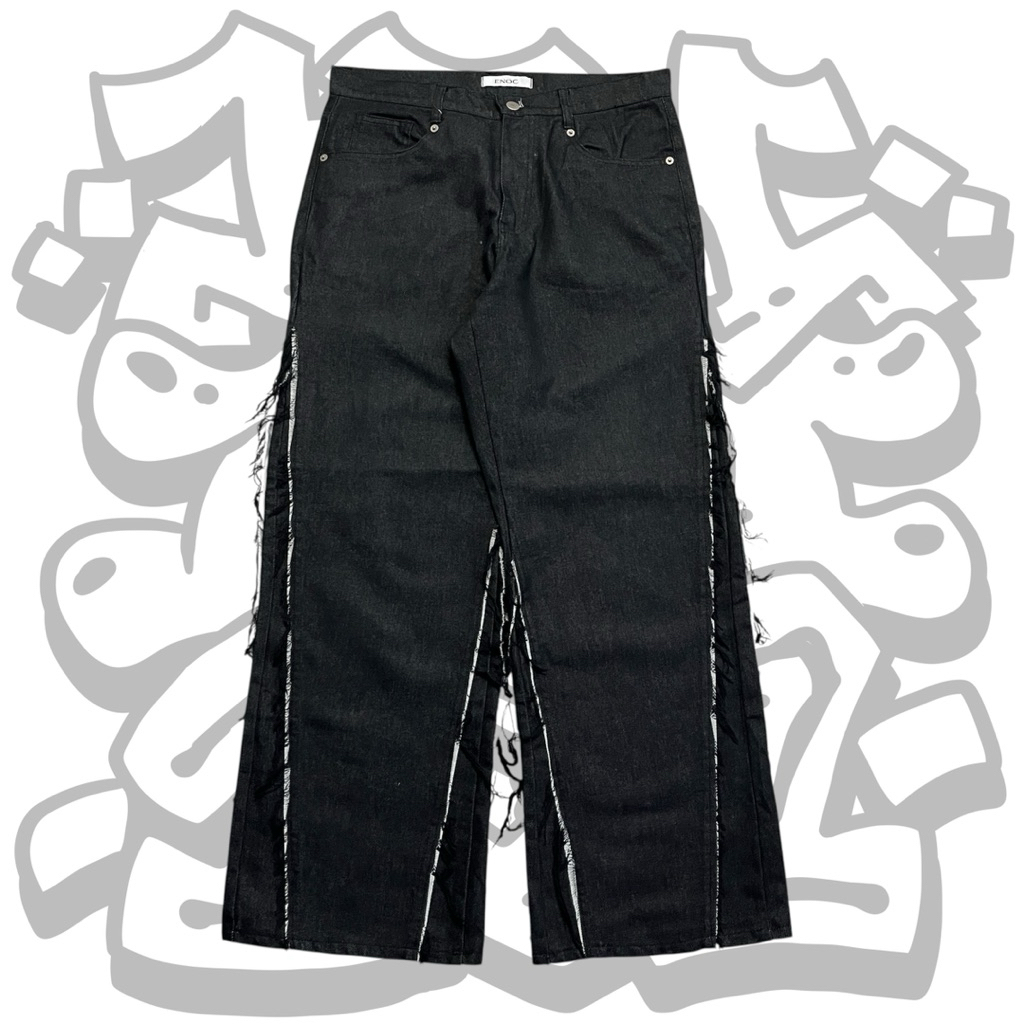 Longpants baggy fit raw denim