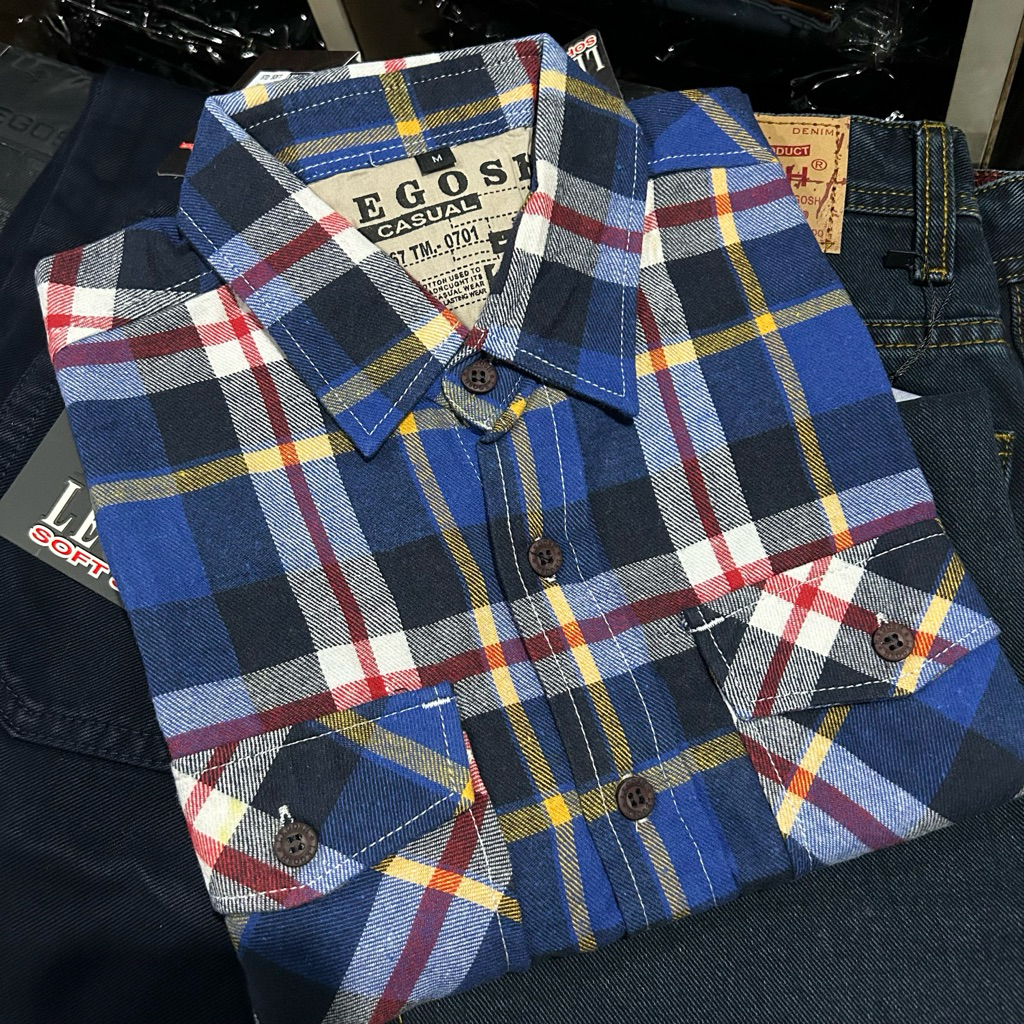 Kemeja Panjang Flanel Original Legosh Jeans