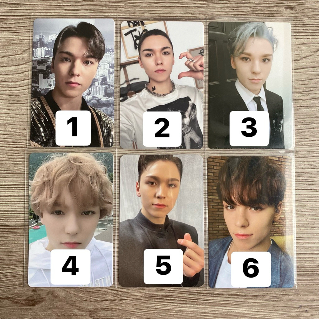 [REPRICE] SEVENTEEN VERNON PHOTOCARD OFFICIAL svt pc scoups choi seungcheol kkuma cimumu cheol its t
