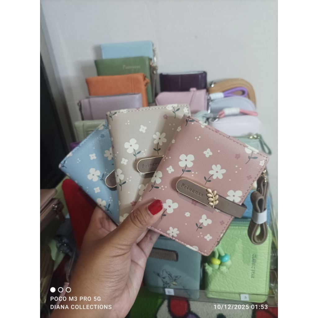 Dompet Wanita YADAS | Simple & Classic Lipat 2 Motif Bunga