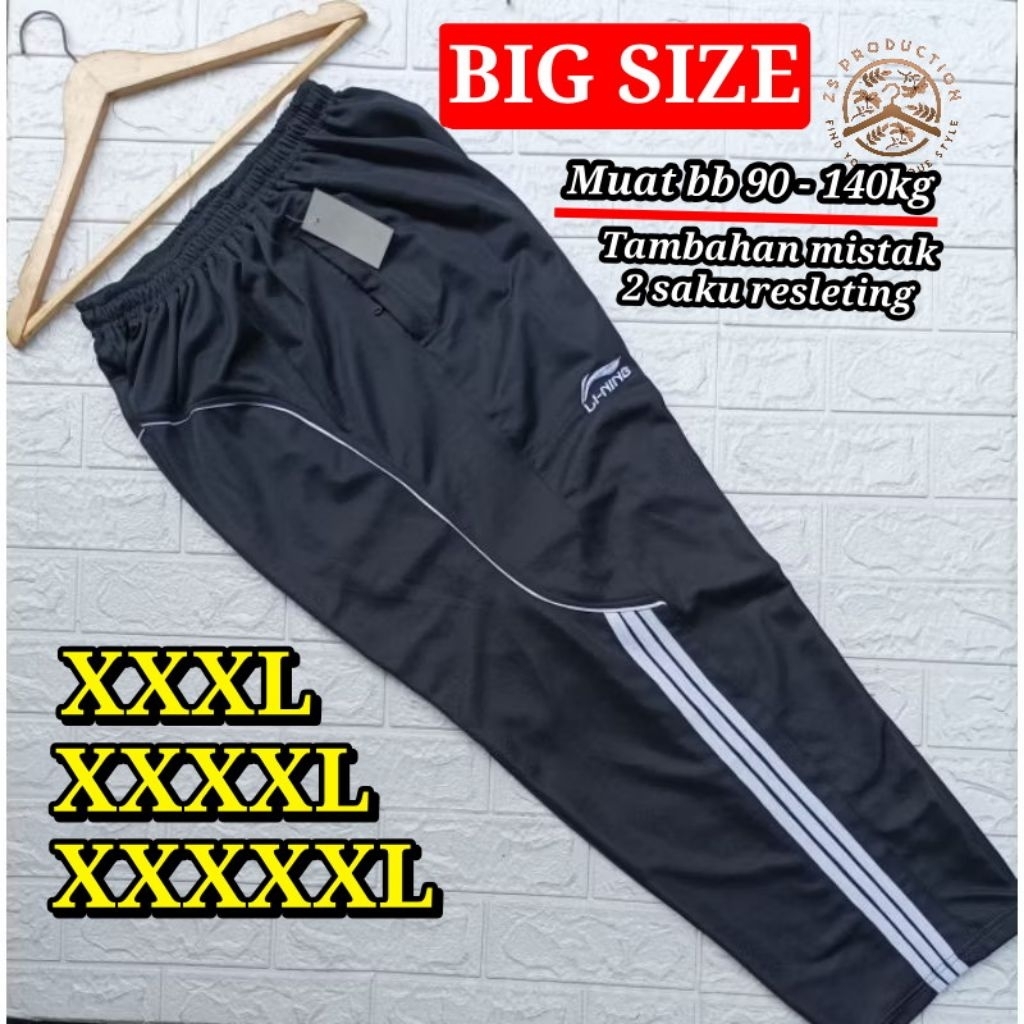 Celana Training Dewasa Pria Wanita Celana panjang olahraga Resleting