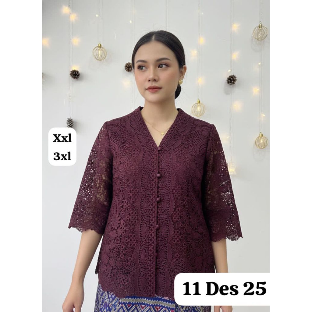 ATASAN KANCING DEPAN BRUKAT CZ