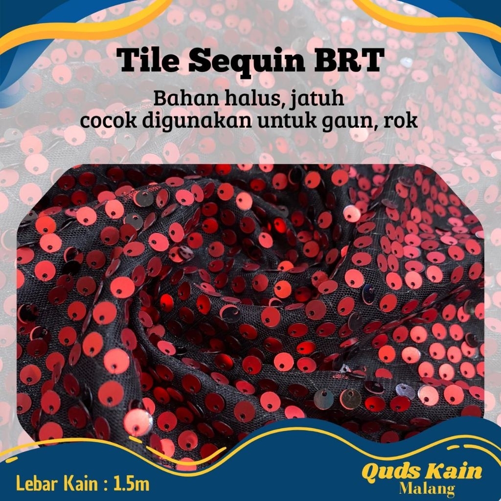 Kain Tulle Sequin | Kain Tille Sequin BRT