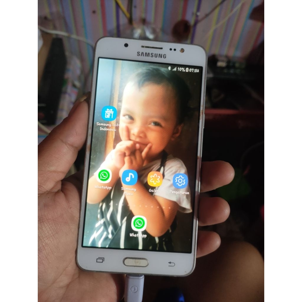 lcd ori copotan Samsung j5 2016 minus beda warna bagian bawah sentuh normal