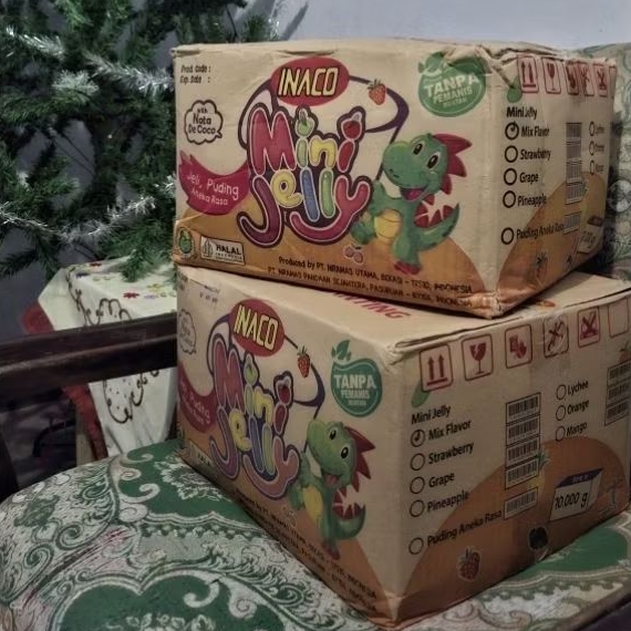 INACO MINI JELLY WITH NATA DE COCO 1 DUS 10000GR / INACO 10KG