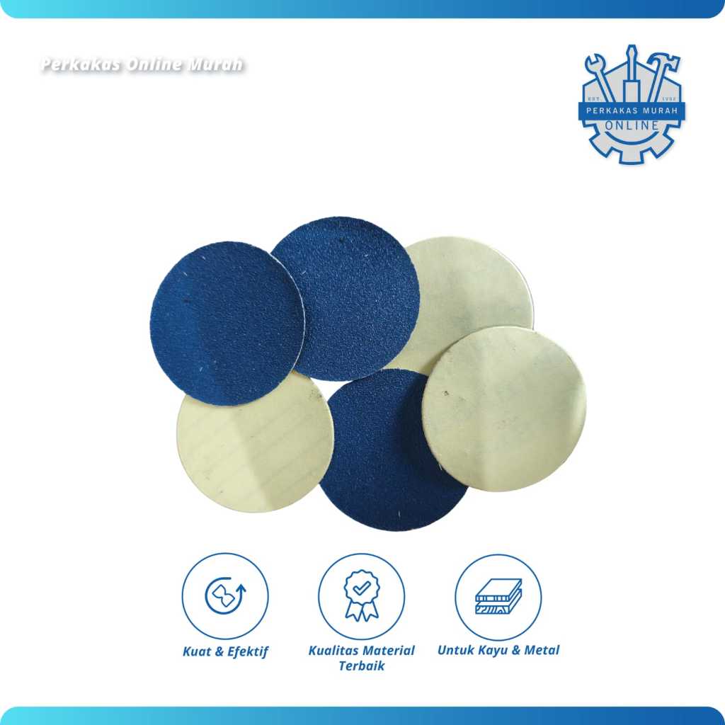 kertas amplas bulat stikit 2 inch