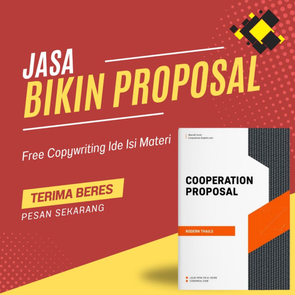 jasa pembuatan proposal free copywriting ide pengembangan materinya
