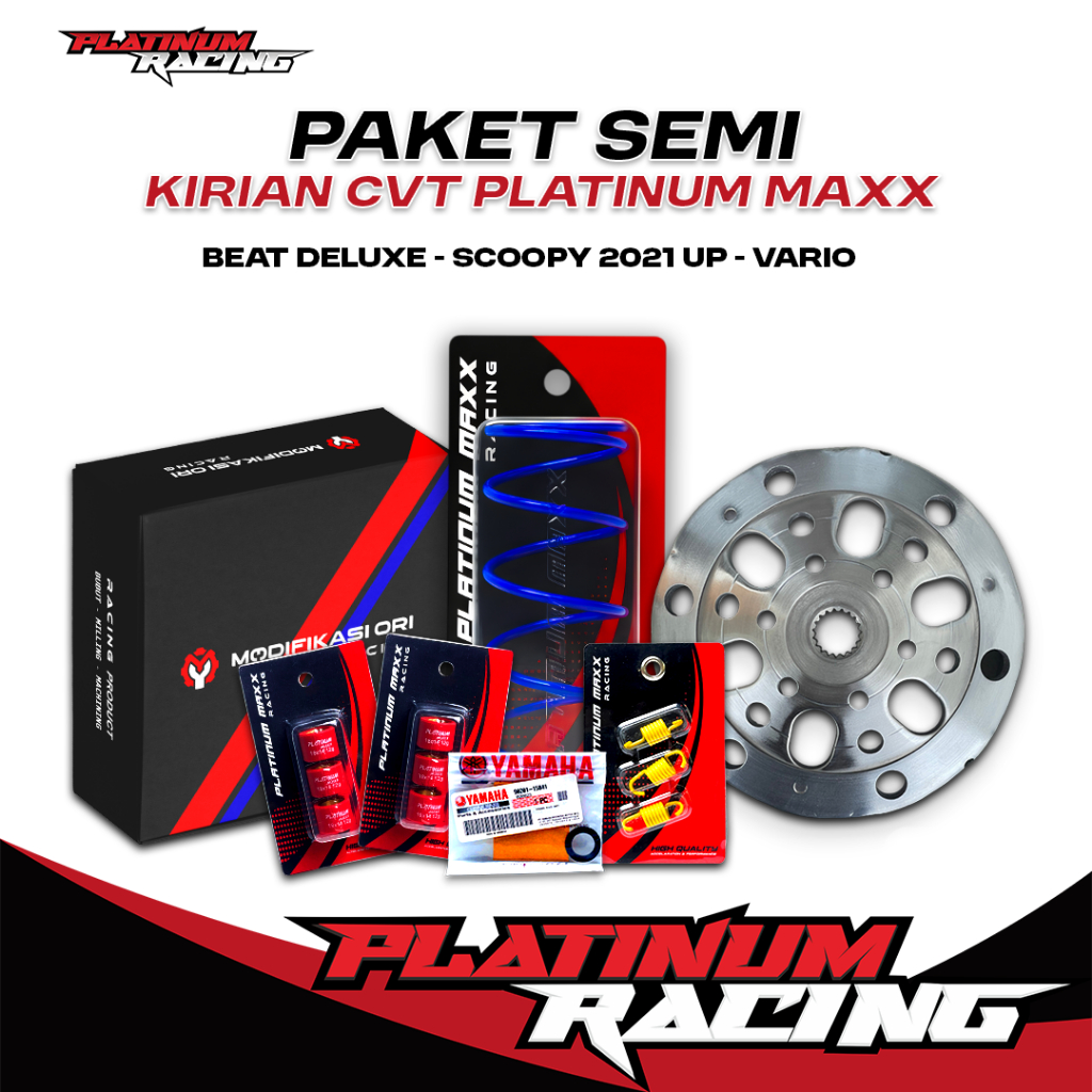 PAKET UPGRADE CVT BEAT KARBU KIRIAN SCOOPY KARBURATOR MANGKOK KAMPAS GANDA PER CVT 1500 RPM BEAT ORI