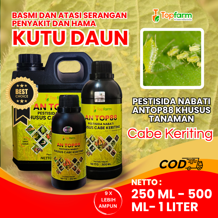 Obat Cabe Topfarm / Obat Kutu Daun Cabe Keriting / Obat Kutu Daun Cabe Keriting / Obat Hama Kutu Dau