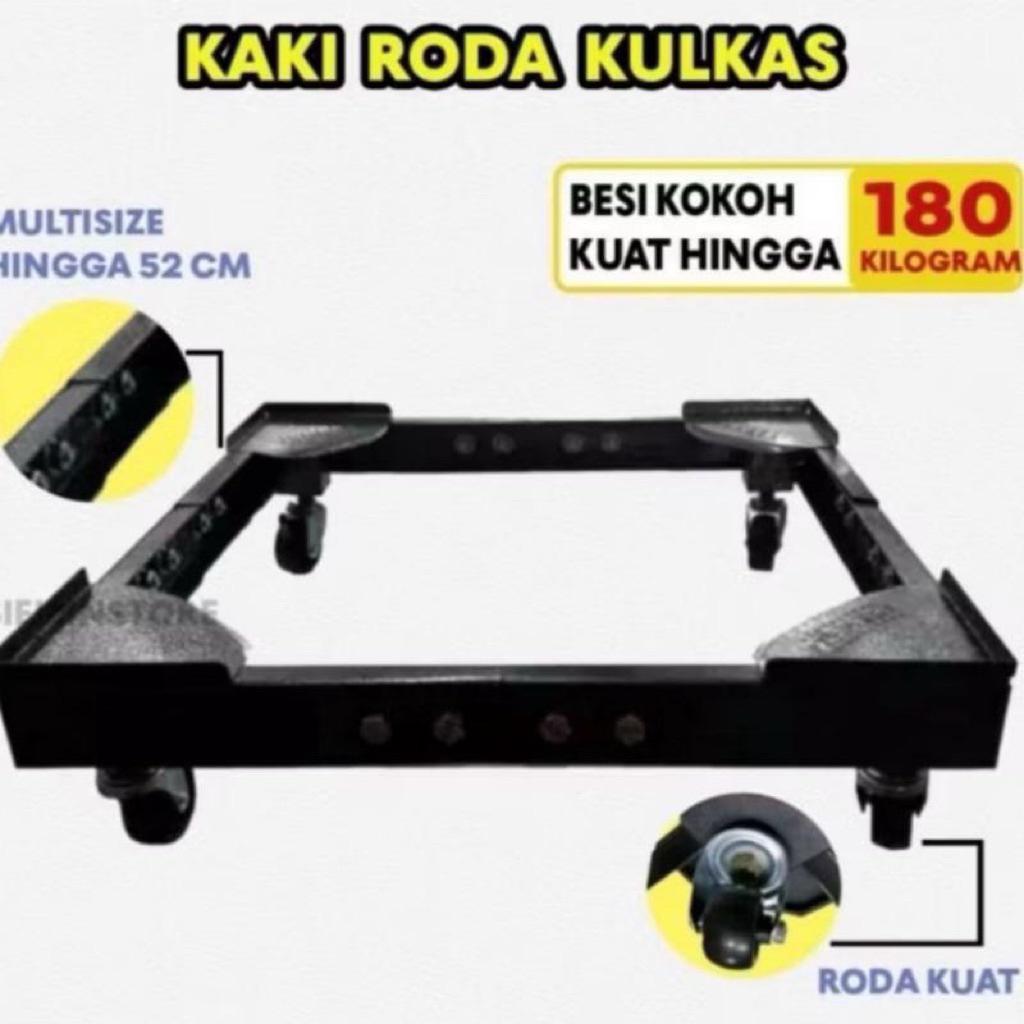 RODA KULKAS BESI - RODA KAKI KULKAS 2 PINTU - KAKI RODA KULKAS - RODA MESIN CUCI - KAKI KULKAS - ROD