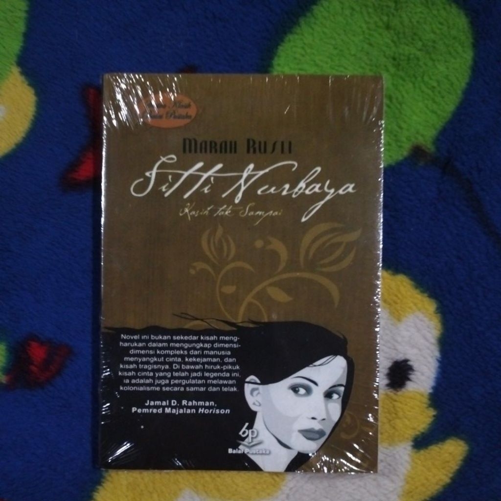 BUKU NOVEL SASTRA SITTI NURBAYA