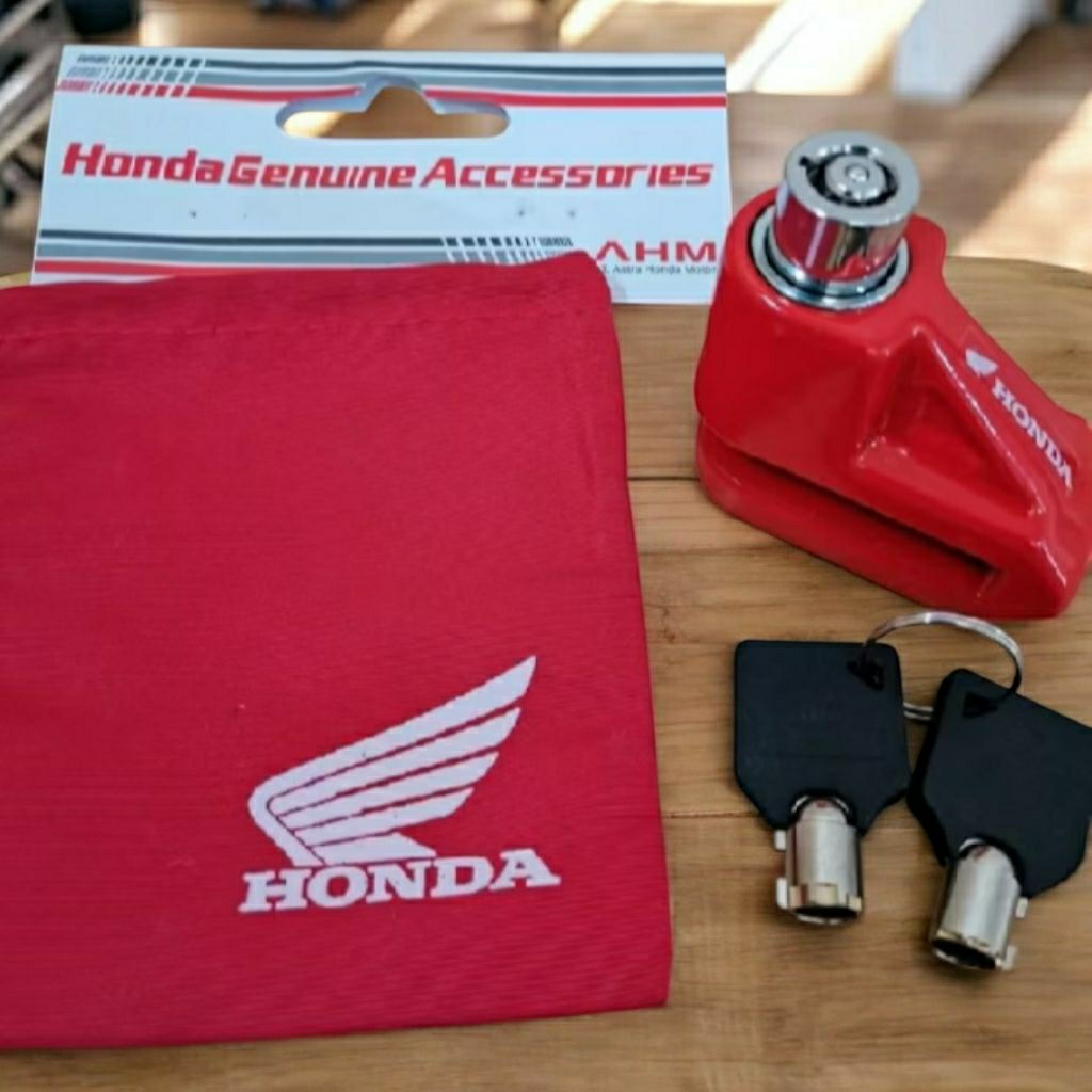 kunci disk original Honda kunci gembok cakram  anti maling 100%  asli universal motor honda yamaha d