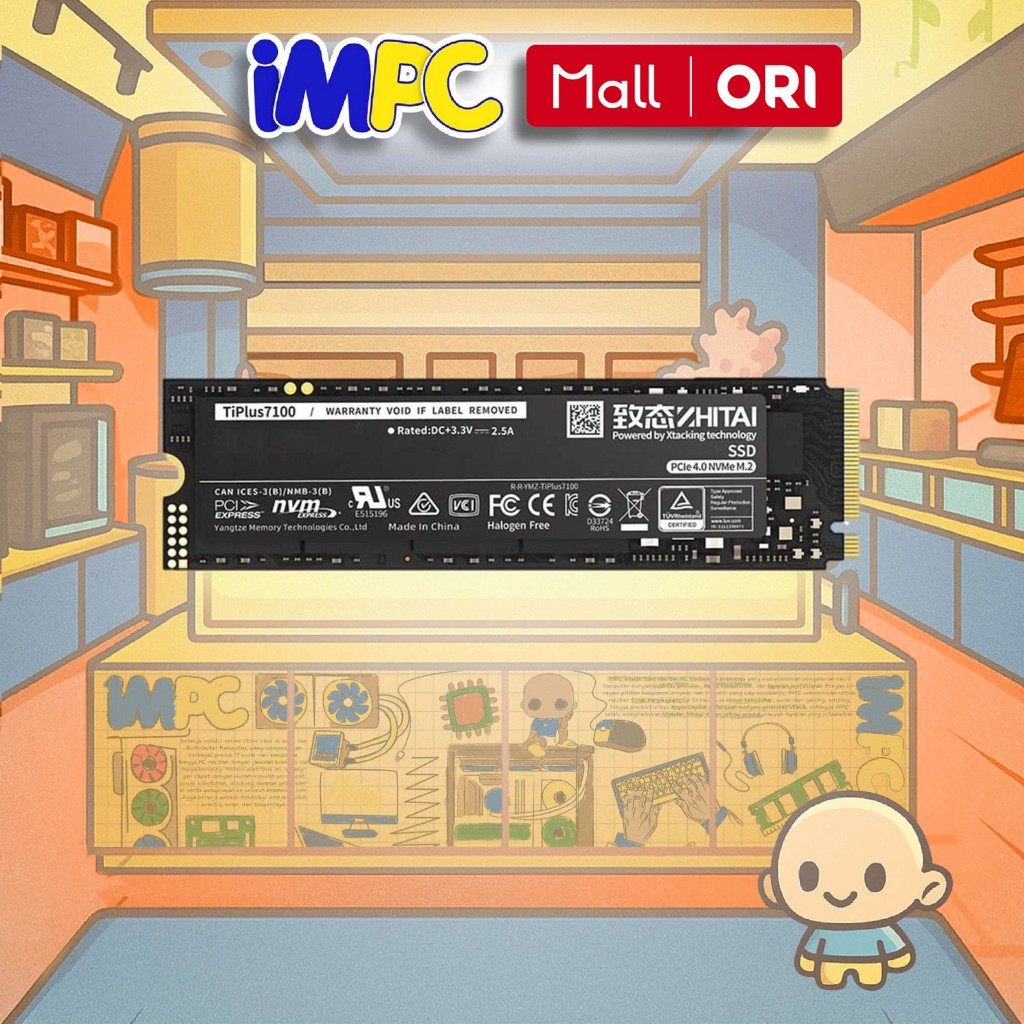 ZHITAI SSD TIPLUS 7100 M.2 NVME PCIE 4.0 - 2TB