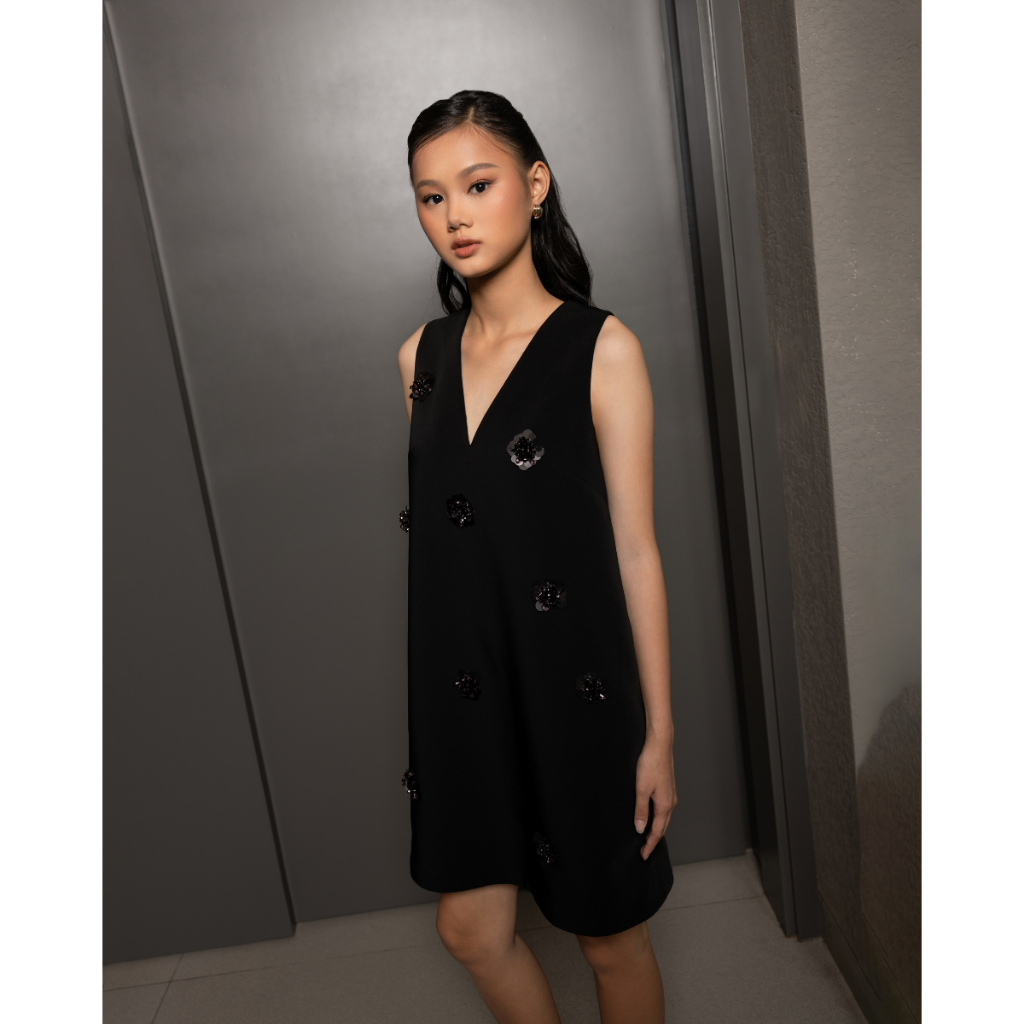 FLOMORS - FOLIE DRESS BLACK