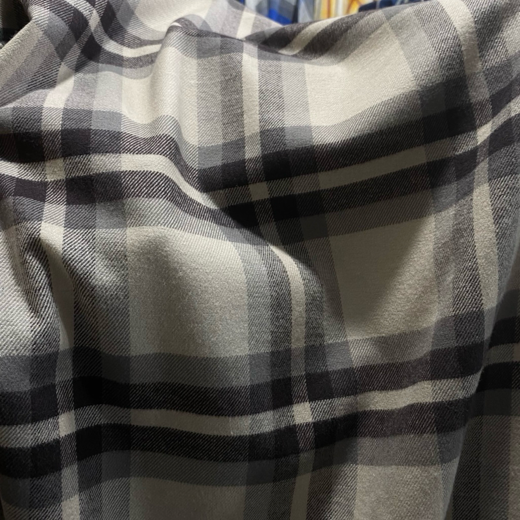 bahan flanel kain katun flanel Uniqlo katun flanel motif kotak-kotak kain meteran harga per 0.5 mete