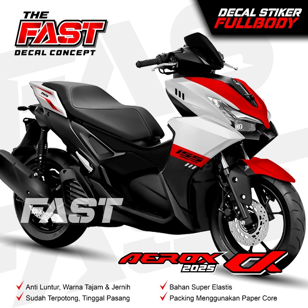 DECAL AEROX ALPHA RACING Fullbody - Dekal Stiker AEROX ALPHA Decal Stiker Motor AEROX ALPHA Dekal Va