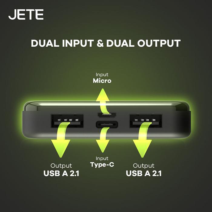 Big Promo Bundling Powerbank Jete C8 + Kabel Cx7B + Spunbond Jete