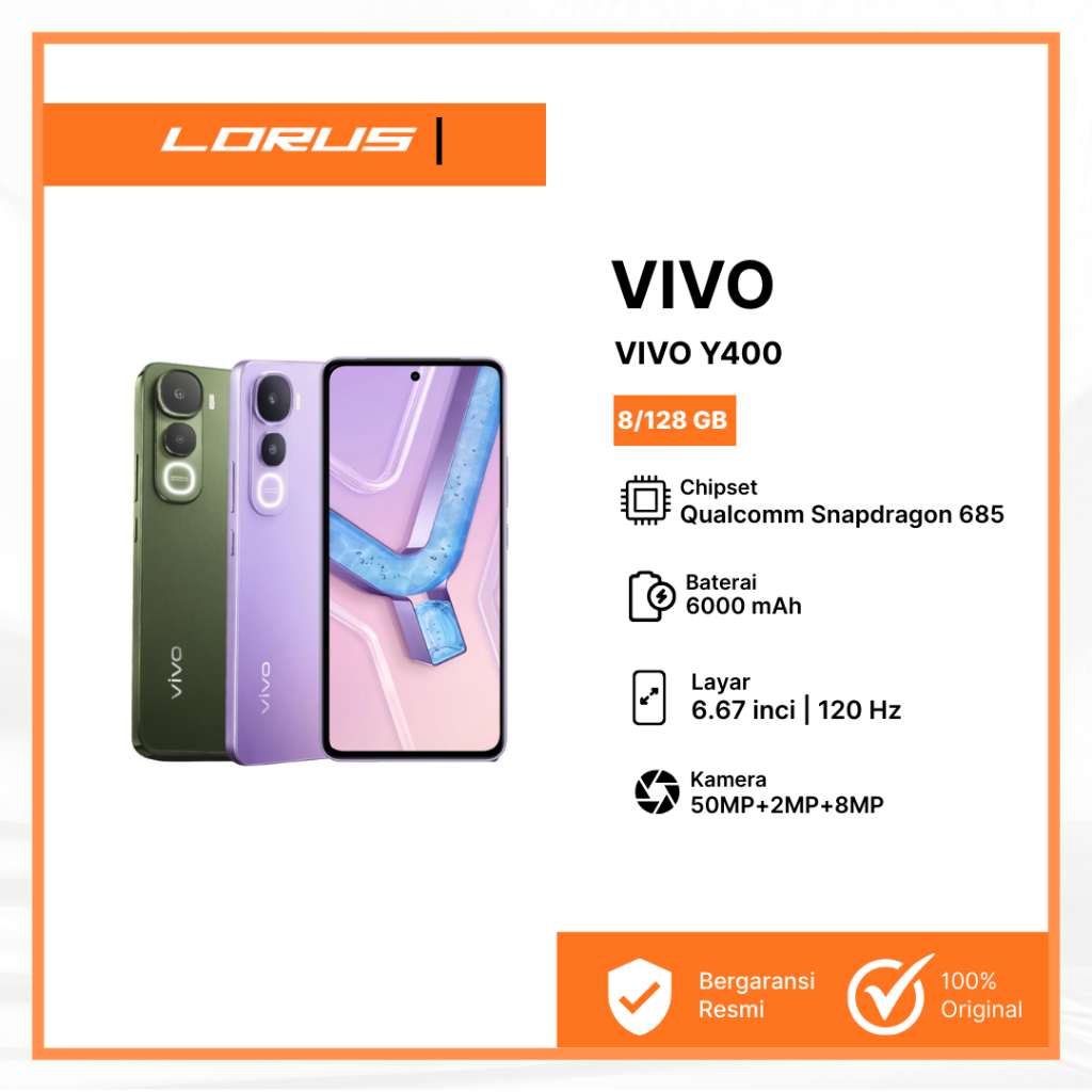 Vivo Y400 8/128gb I 8/256gb I Qualcomm Snapdragon 685 I 6000 Mah