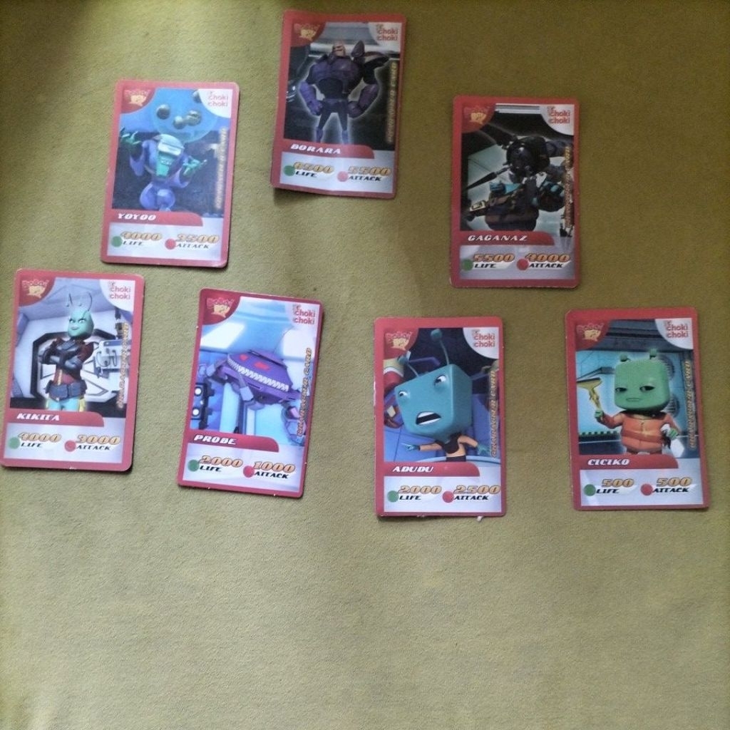 KARTU CHOKI-CHOKI BOBOIBOY 2015 (Varian pasukan tengkotak)