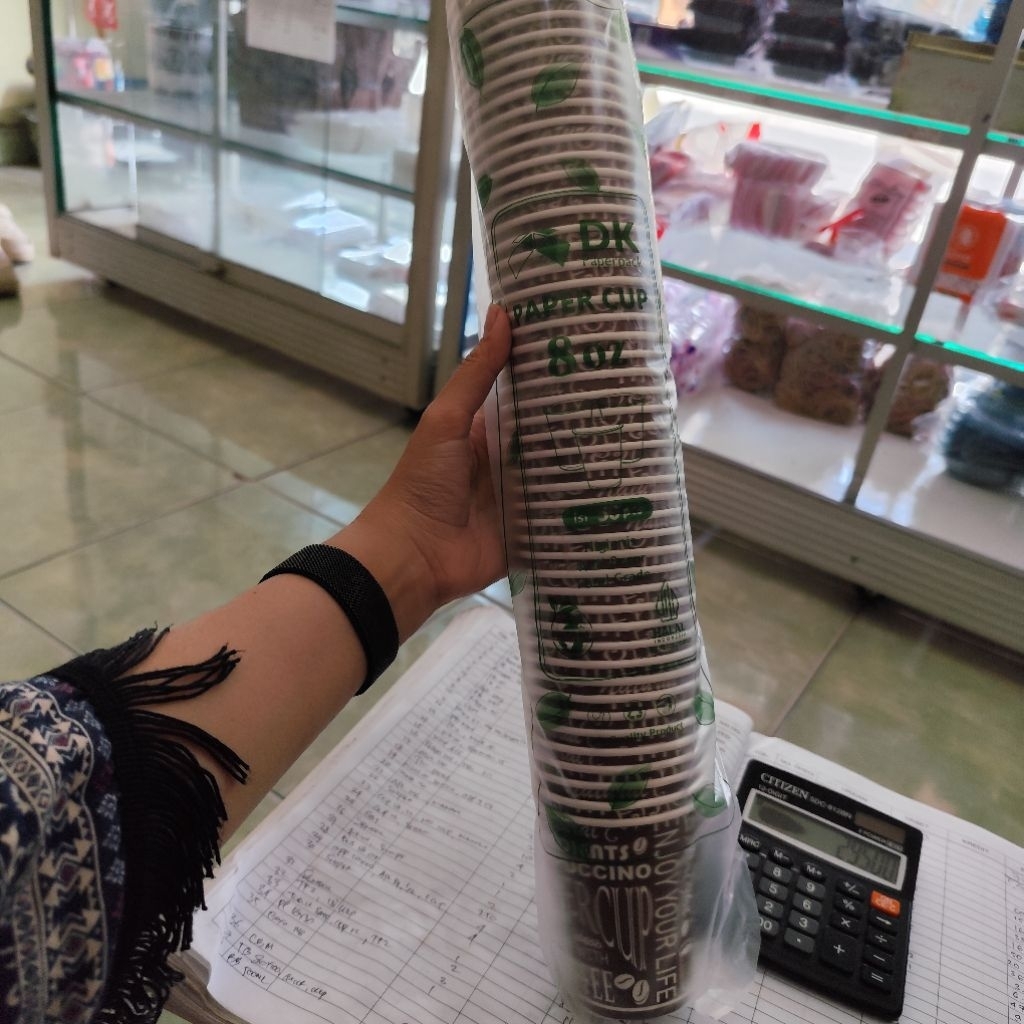 Paper cup 8oz /cup kopi (isi 50pcs)