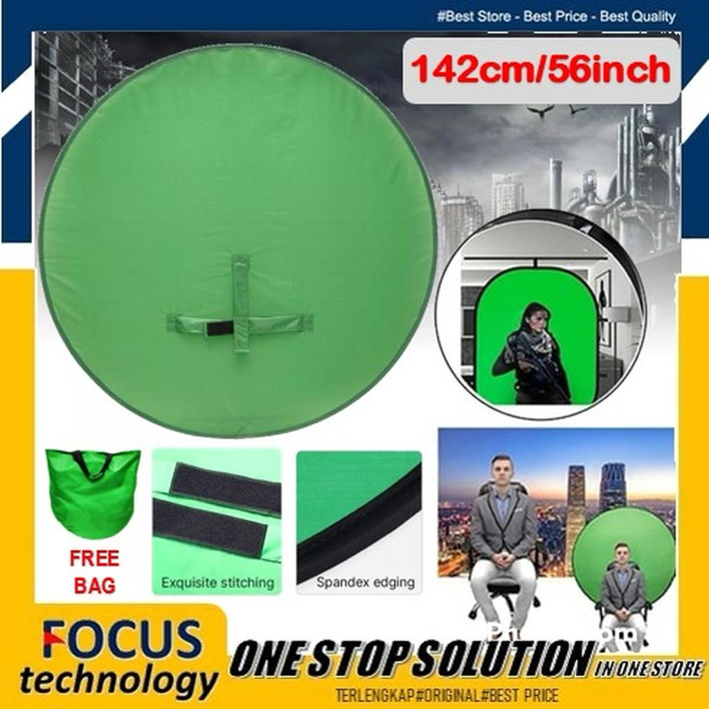 Green Screen Portable Kursi Ransel Backdrop Background GreenScreen