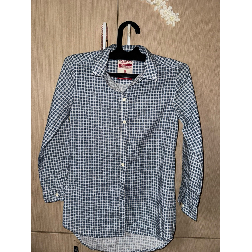 preloved logo jeans kemeja