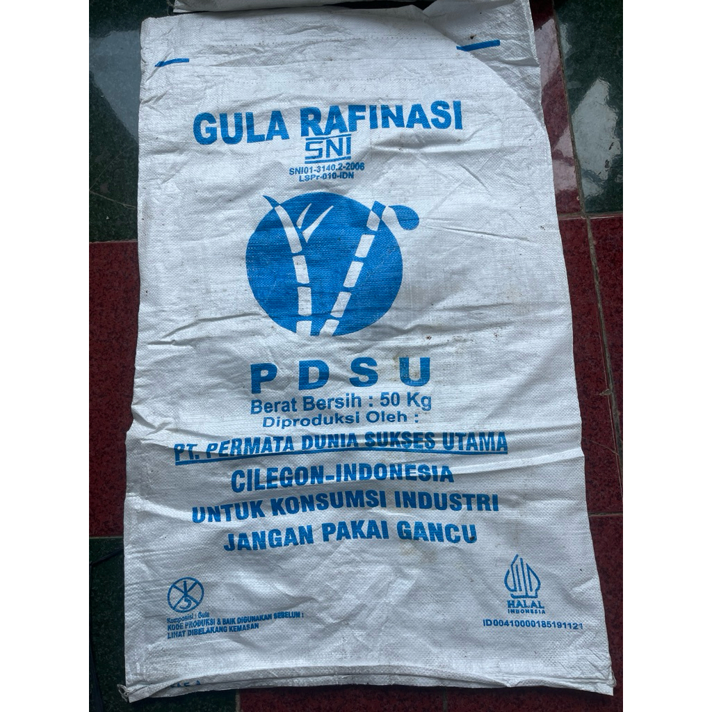 KARUNG BEKAS GULA (PDSU)Uk50kg ISI25pcs