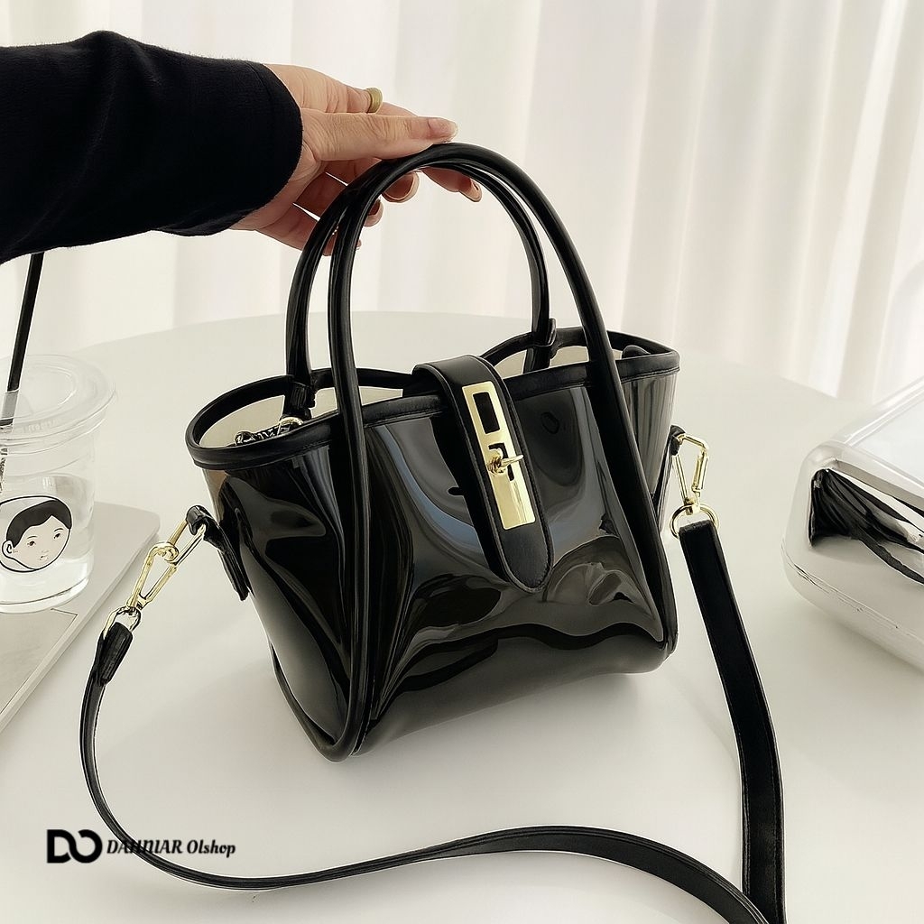 SELEENA - Sling bag wanita transparan| Tas selempang wanita  | Shoulder bag transparan | Tas wanita 