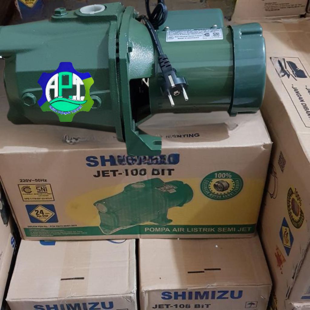 Pompa Air Semi Jet Pump Shimizu 108bit 150w Pompa Dorong 3Lantai