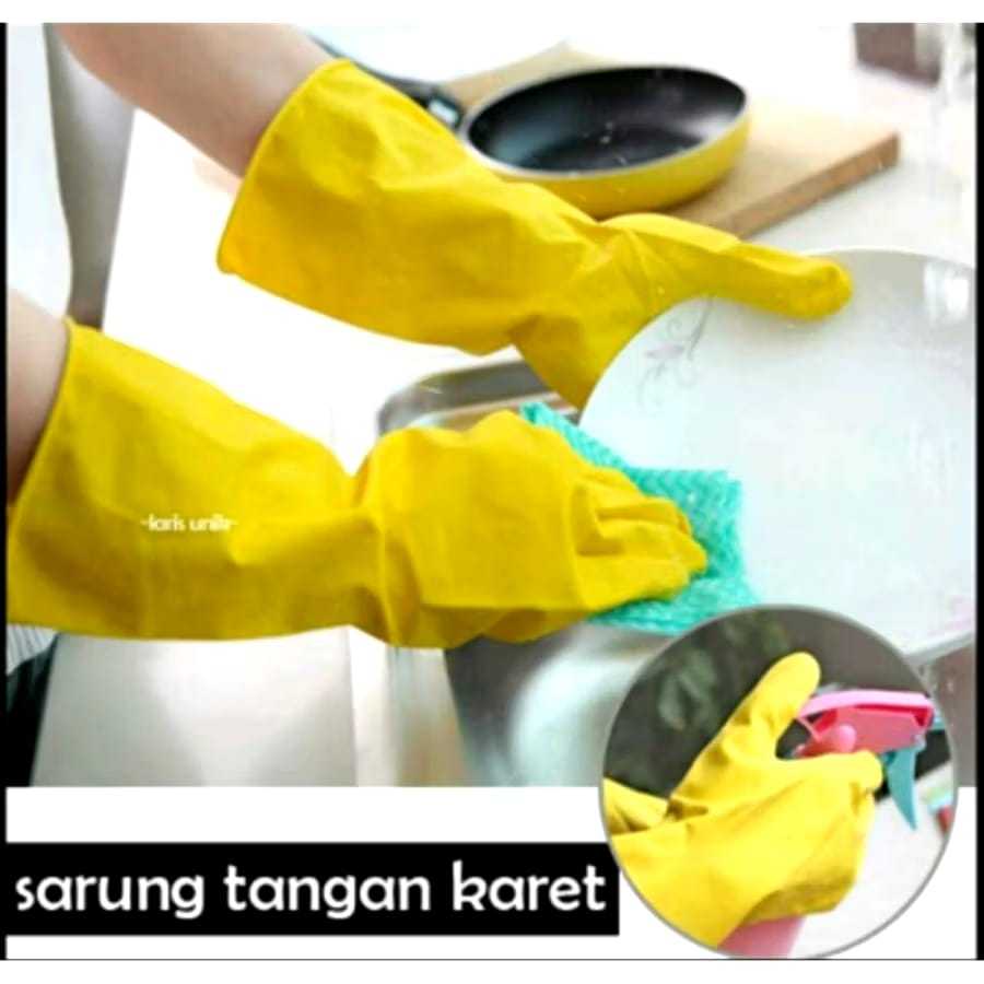 Sarung Tangan Karet Tebal Sarung Tangan Latex Berkebun / Cuci Piring