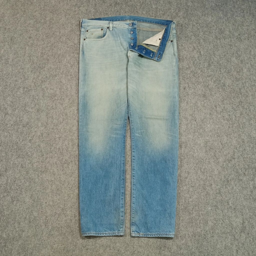 Celana slim straight jeans panjang pria 501 second size fit 38