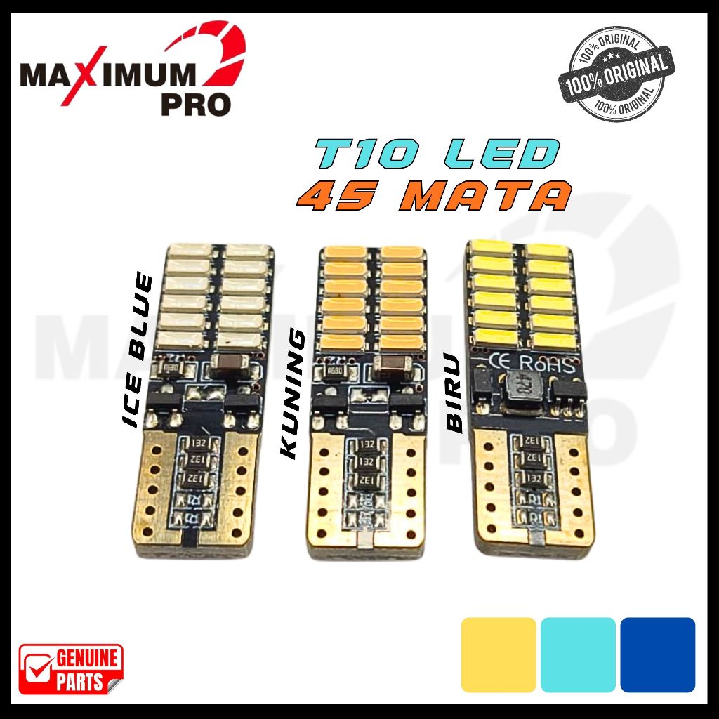 LAMPU SENJA LED T10 SUPER TERANG DENGAN 24 LED SMD 4014 LAMPU SEN MOTOR SPEEDOMETER 12 VOLT