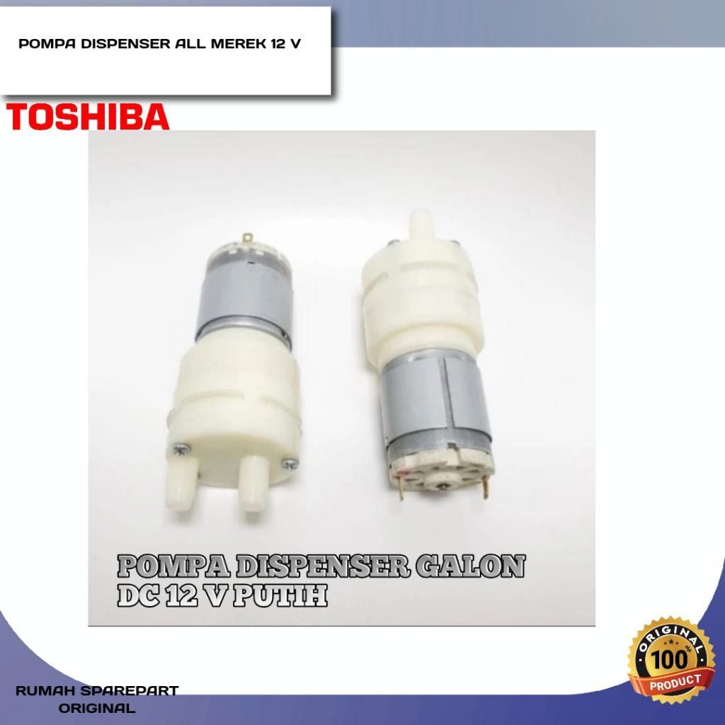 PENGGANTIAN DINAMO POMPA GALON DISPENSER 12 VOLT SEMUA MERK
POMPA DISPENSER GALON
DC 12V
KARET WARNA