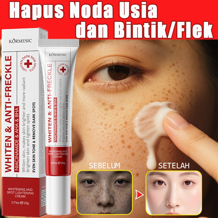 BPOM Cream Penghilang Flek Hitam Membandel Siang Malam 20g – Day Cream Retinol, Pencerah Wajah Anti 