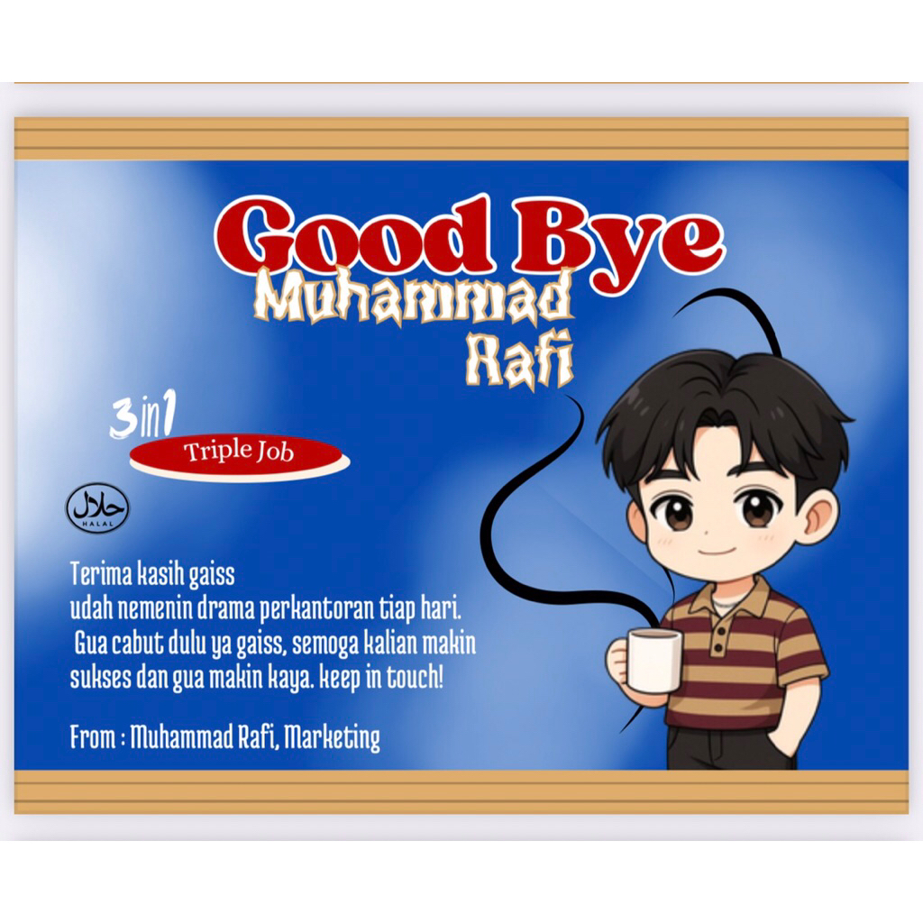 Kartu Ucapan Resign / RESIGN CARD (edisi good day)