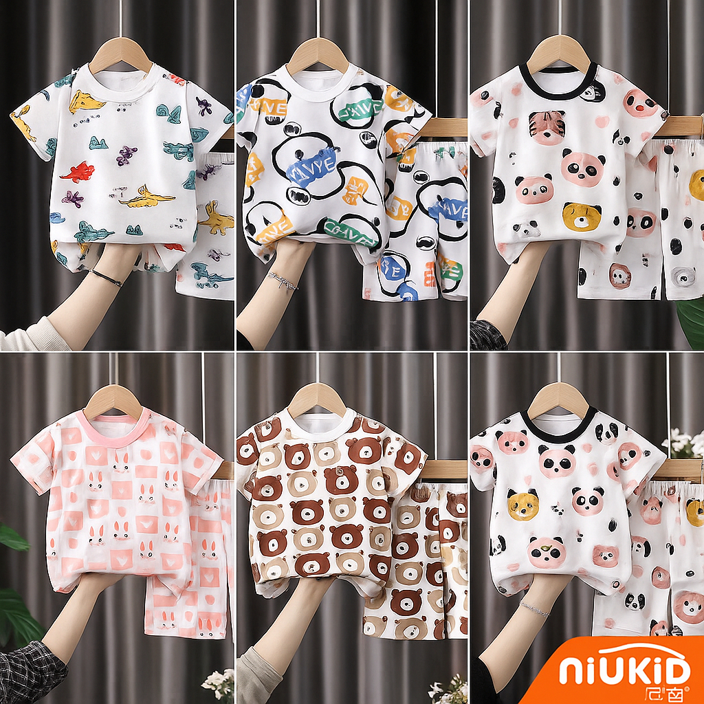 3.3 PROMO COD Setelan Baju Bayi Laki Laki Dinosaurus / Baju Anak Laki Laki / Setelan Anak Laki laki