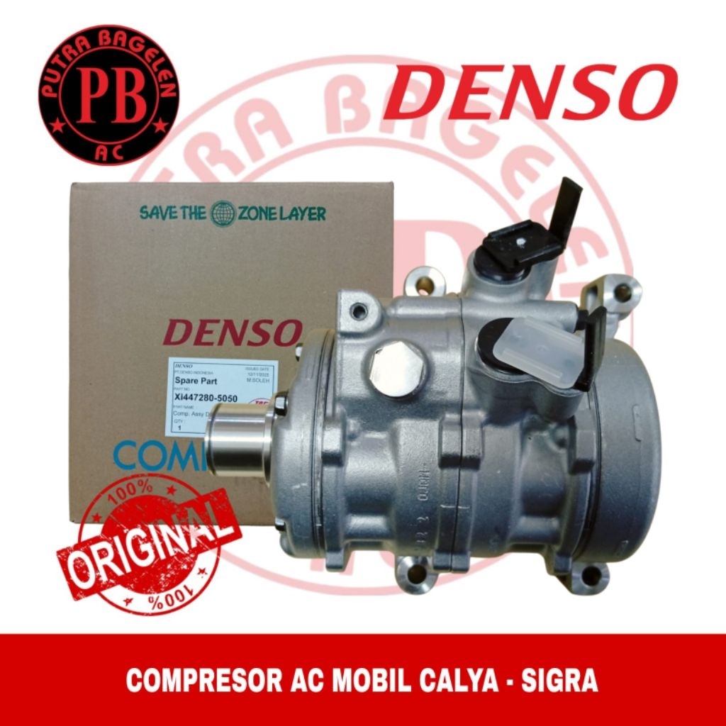 kompresor ac mobil original denso TOYOTA CALYA compresor ac mobil original denso DAIHATSHU SIGRA