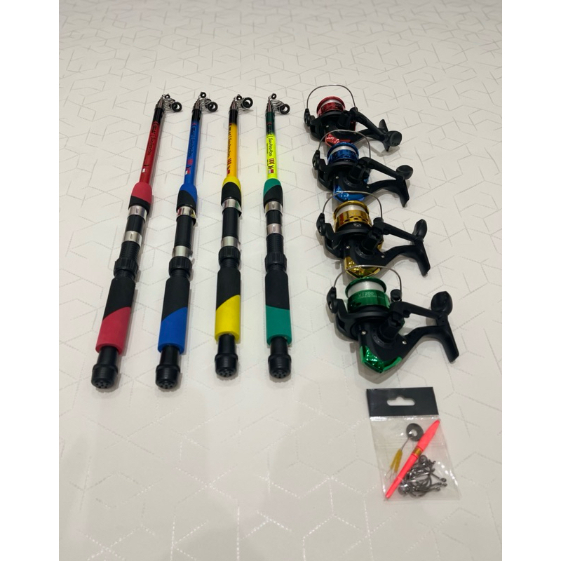 1 Set Joran Pancing Antena + Reel + Bonus