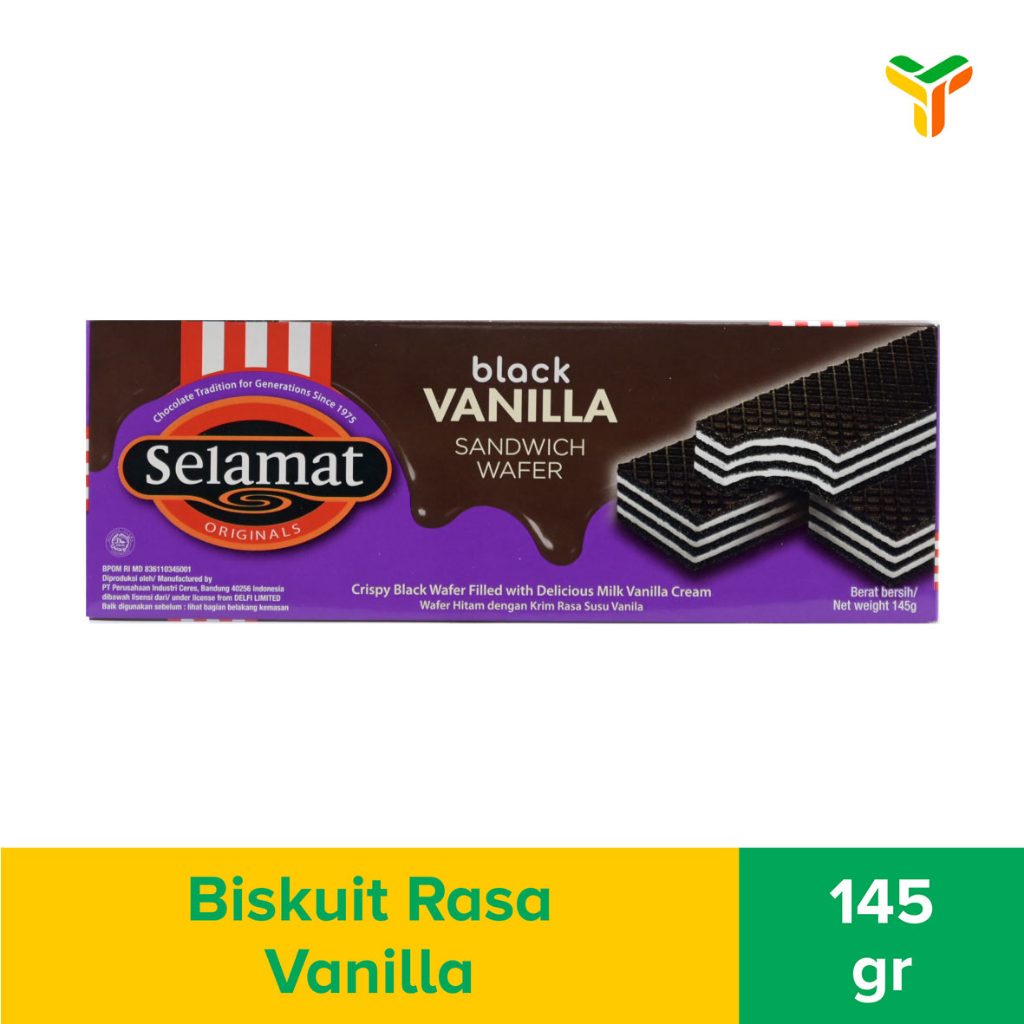 Selamat Wafer Black Vanilla 145 Gr