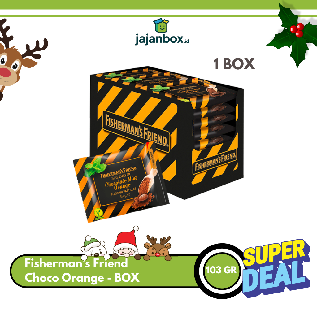 Fisherman's Friend Choco Orange Permen Mint 25 gr - 1 BOX